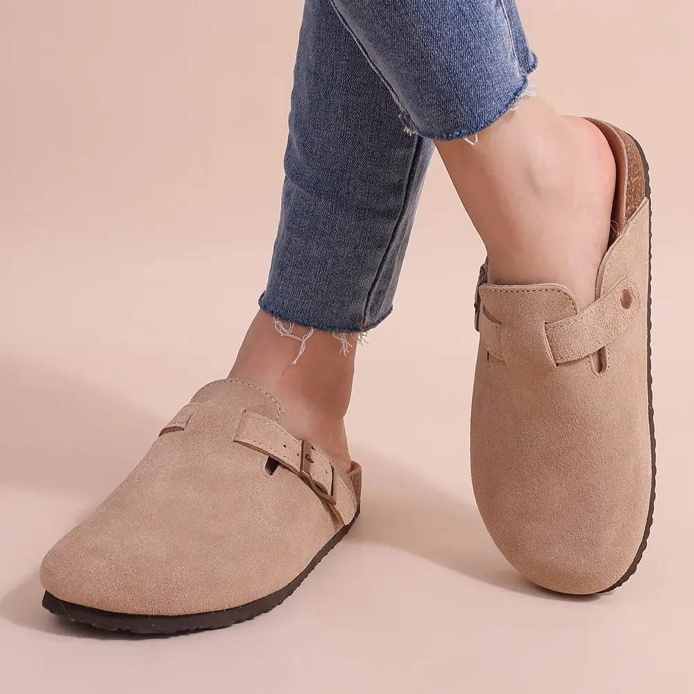 Adjustable Buckle Mule Slippers for Women – Cozy & Versatile Comfort - Image 2