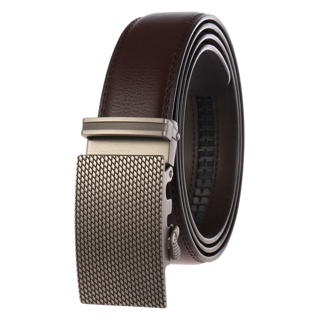 Adjustable Fit Belt with Textured Buckle for Men – Stylish & Durable - Image 6