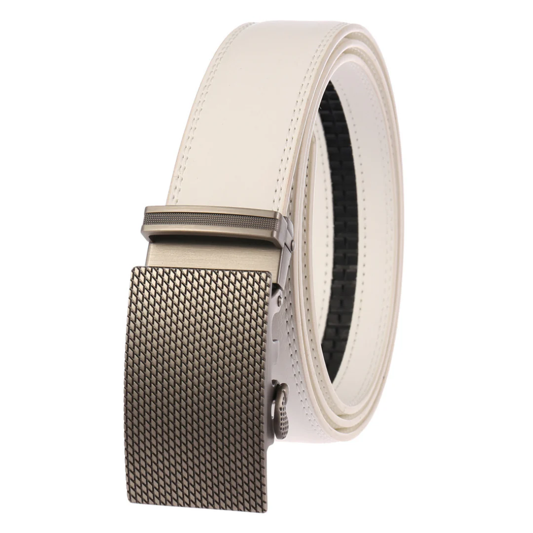 Adjustable Fit Belt with Textured Buckle for Men – Stylish & Durable - Image 7