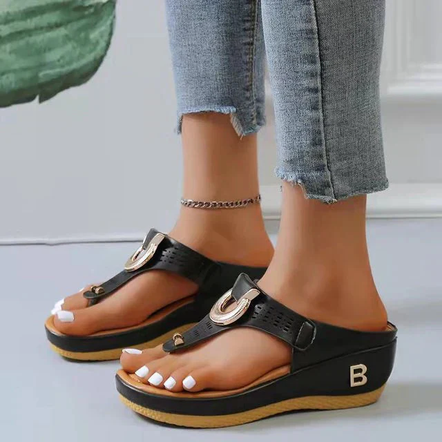 Adjustable Wedge Sandals for Women – Chic & Comfortable Design - Image 2