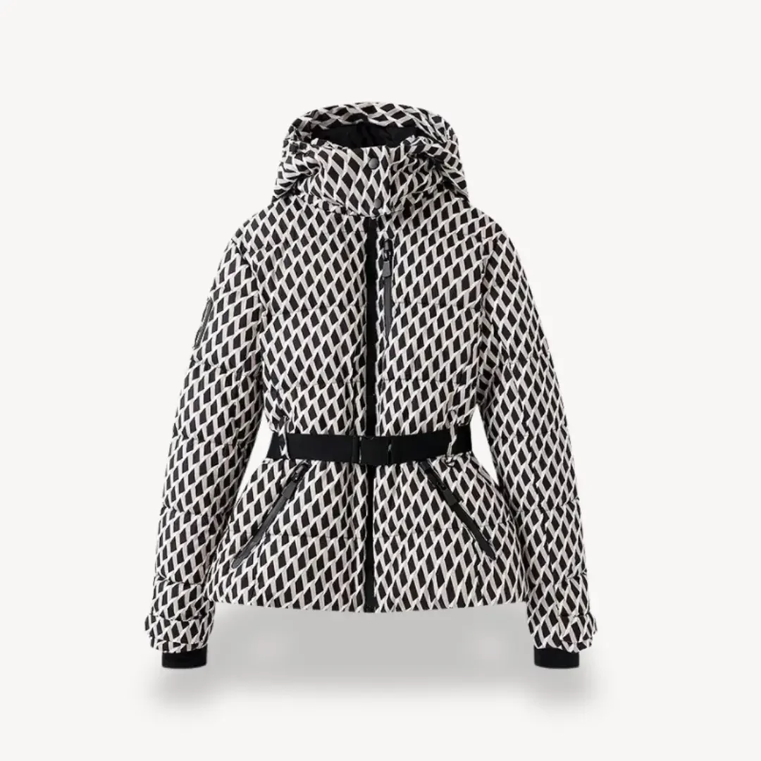 Belted Puffer Jacket for Women – Stylish & Warm