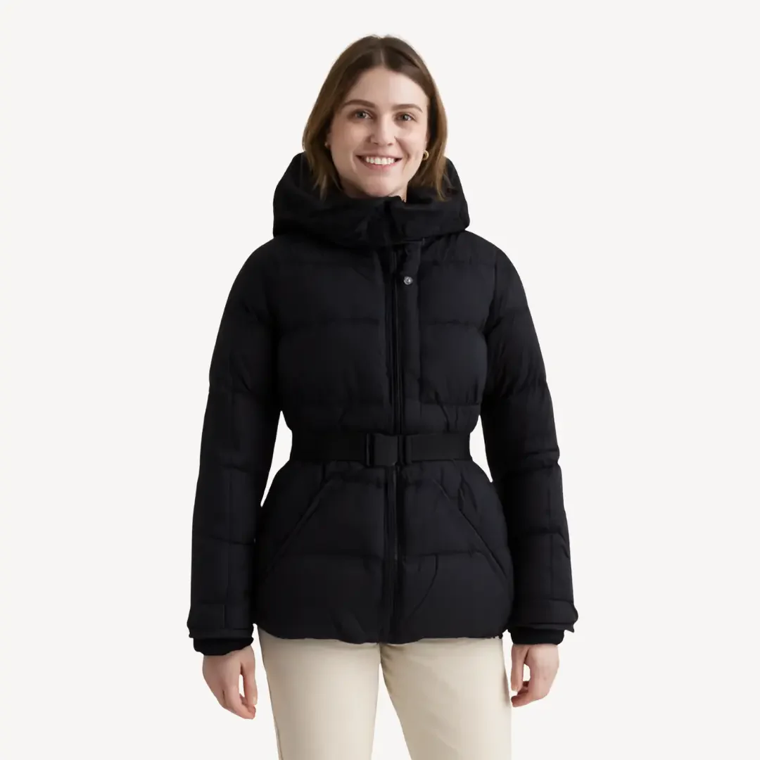 Belted Puffer Jacket for Women – Stylish & Warm - Image 3