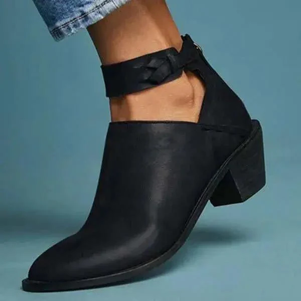 Block Heel Ankle Boots for Women – Elegant & Versatile Style - Image 2