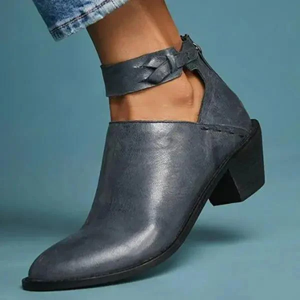 Block Heel Ankle Boots for Women – Elegant & Versatile Style - Image 3