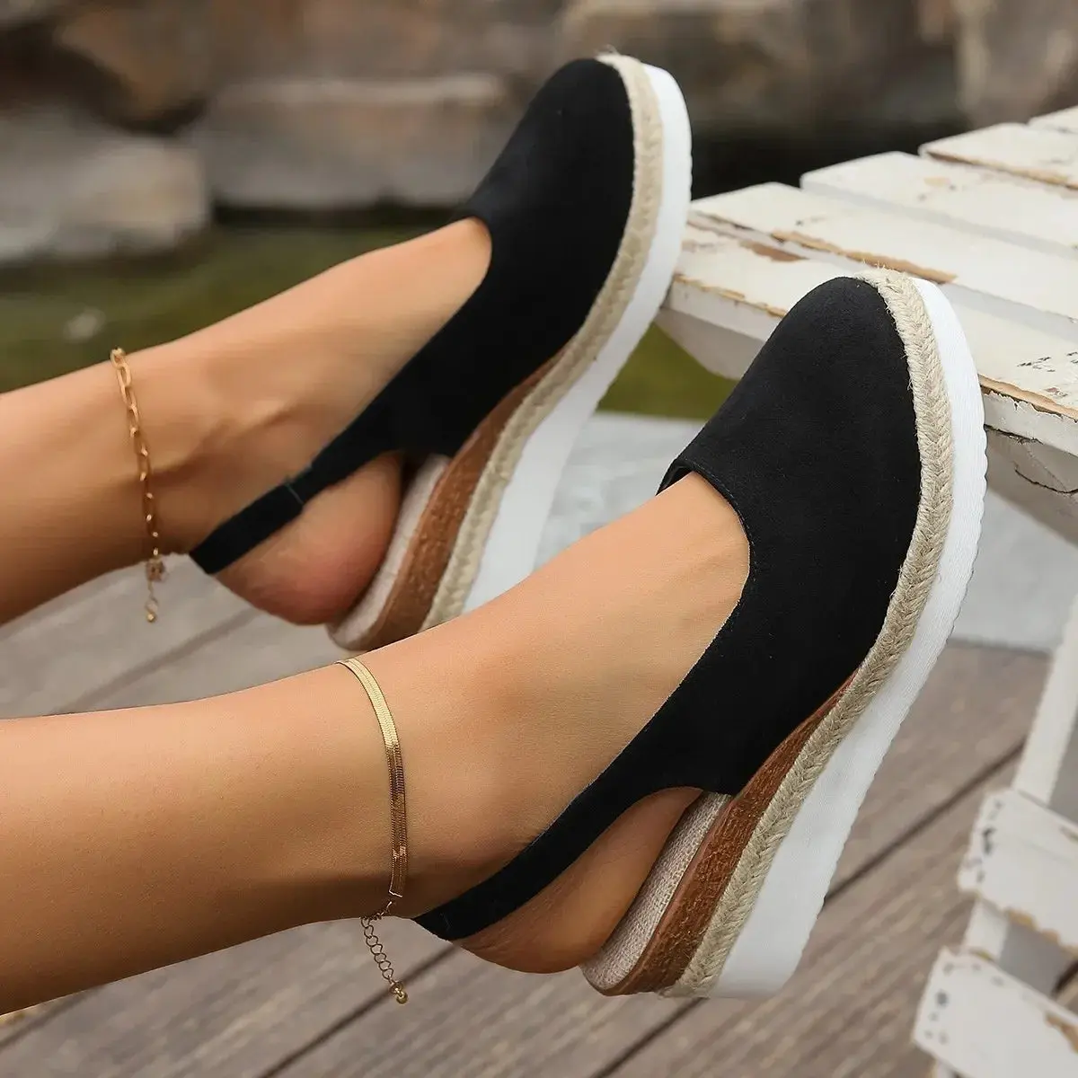 Bohemian Wedge Sandals for Women – Stylish & Comfortable Summer Footwear - Image 4