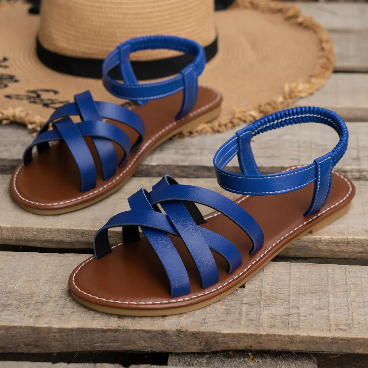 Breathable Cross Strap Sandals for Women – Comfortable & Versatile - Image 5