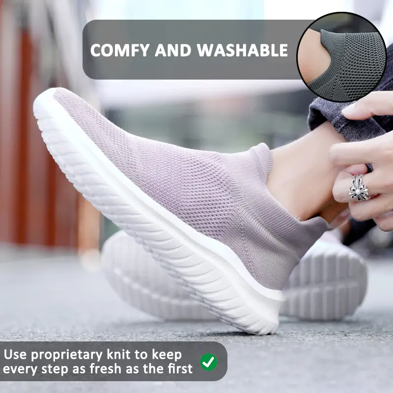 Breathable Knit Sneakers for Men and Women – Stylish & Versatile - Image 6