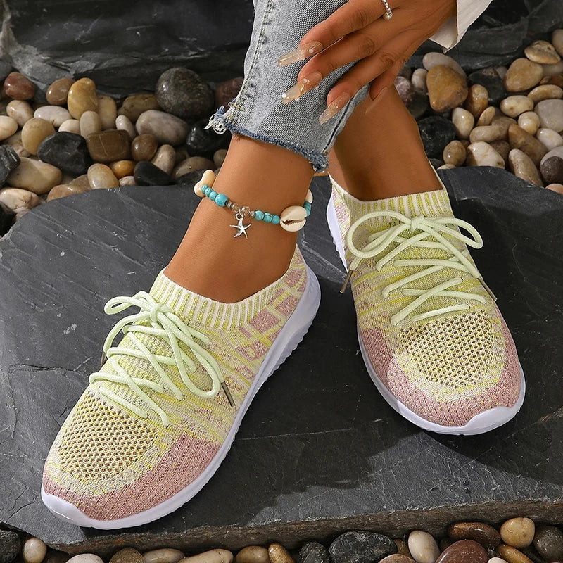 Breathable Knit Sneakers for Women – Lightweight & Comfortable - Image 3