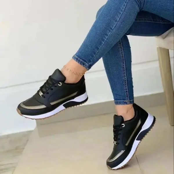 Breathable Lace-Up Sneakers for Women – Comfortable & Stylish - Image 4