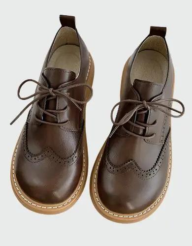 Brogue Style Oxford Shoes for Women – Wide-Fit Comfort & Elegant Design - Image 2