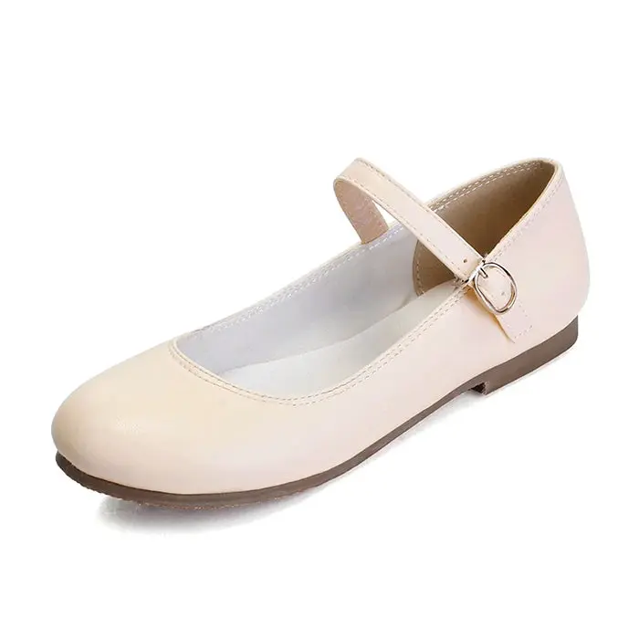 Buckle Strap Black Ballet Flats for Women – Stylish & Comfortable Everyday Footwear