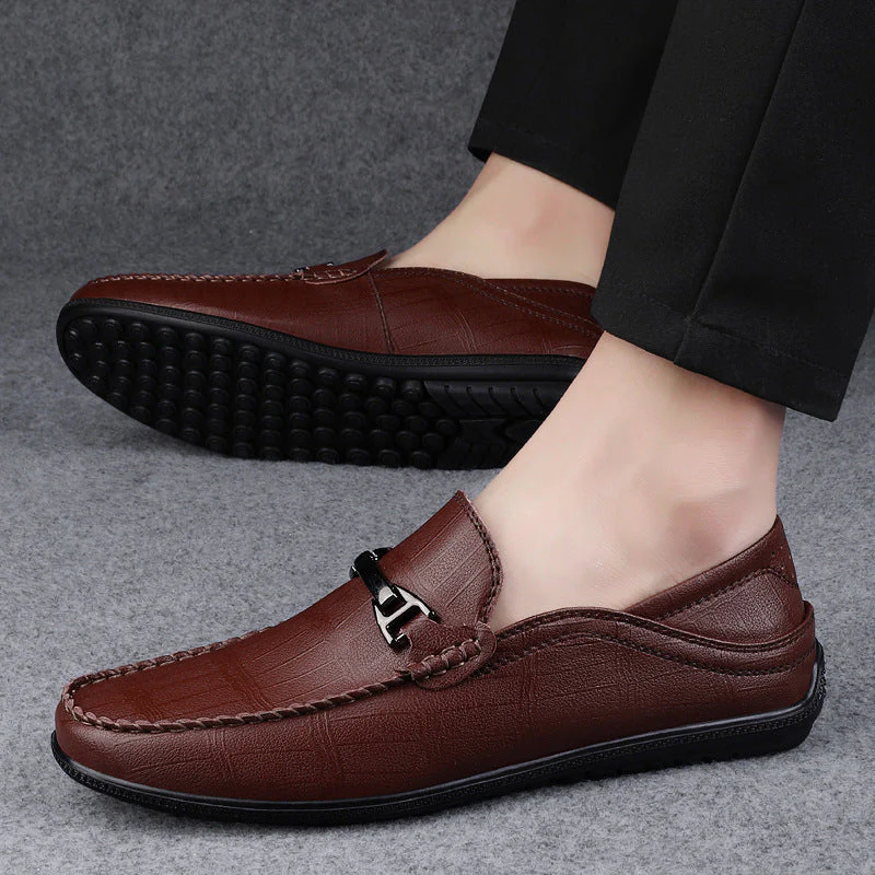 Check Slip-On Loafers for Men – Stylish & Comfortable Design - Image 11