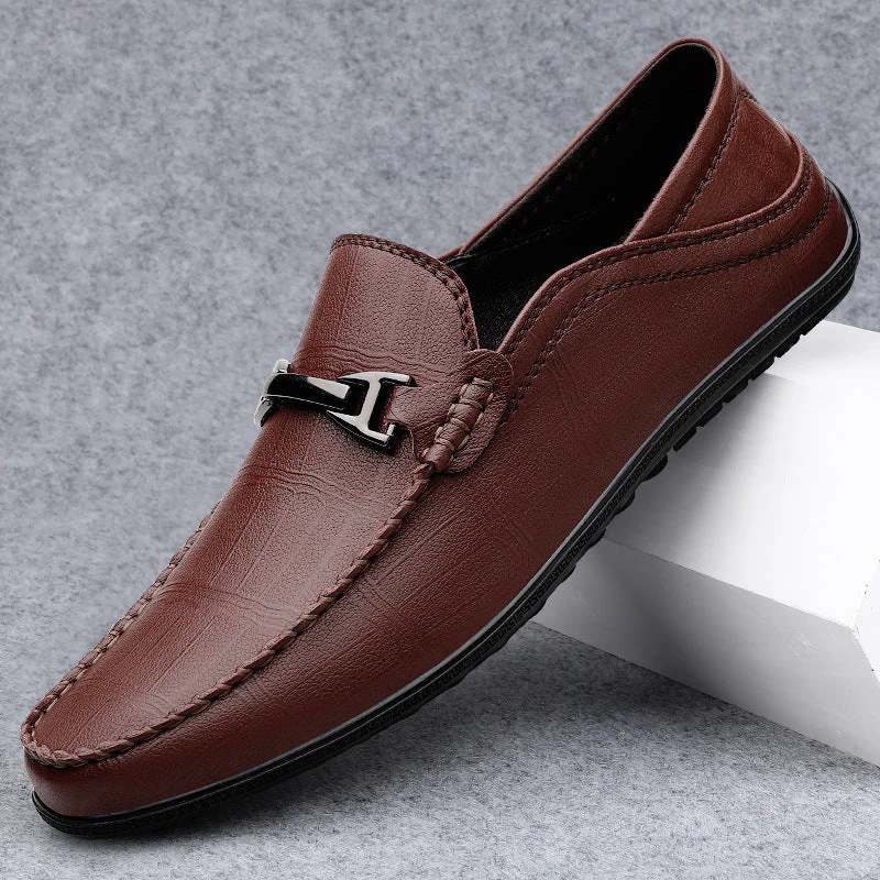 Check Slip-On Loafers for Men – Stylish & Comfortable Design - Image 14
