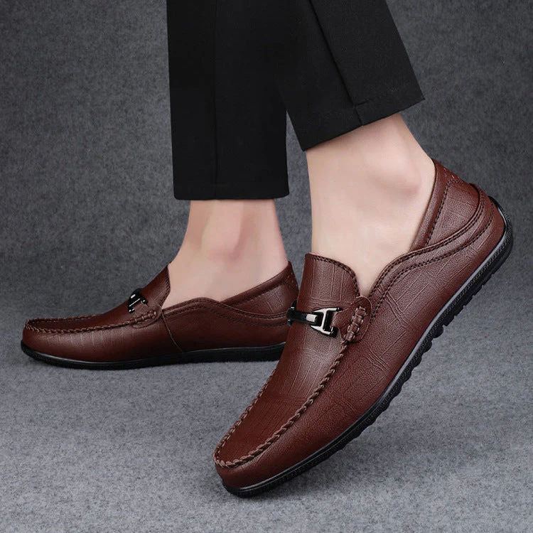 Check Slip-On Loafers for Men – Stylish & Comfortable Design - Image 15