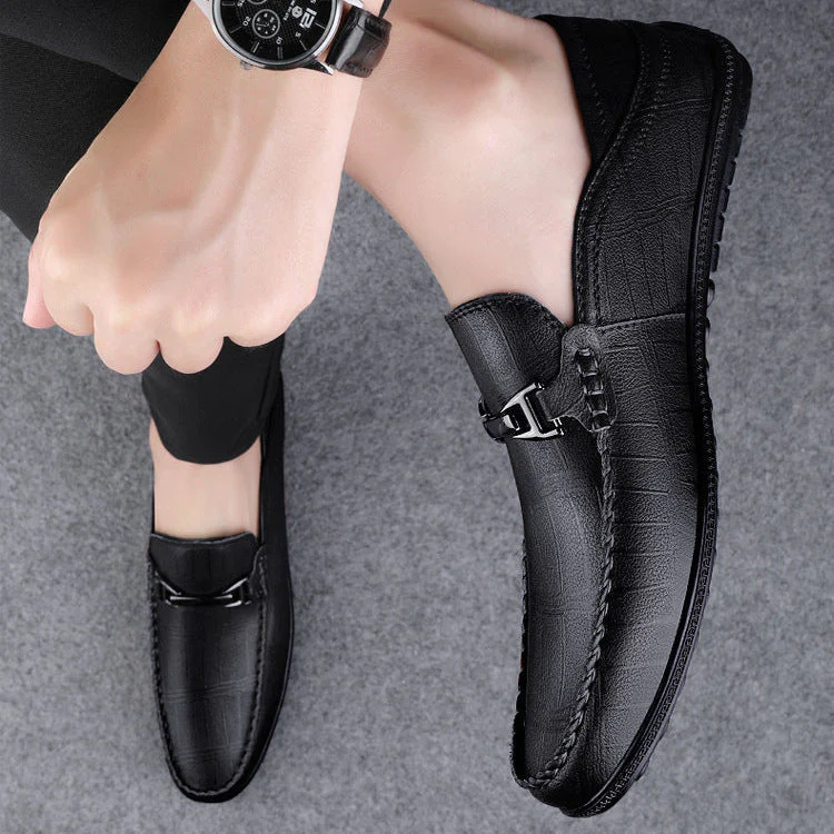 Check Slip-On Loafers for Men – Stylish & Comfortable Design - Image 5