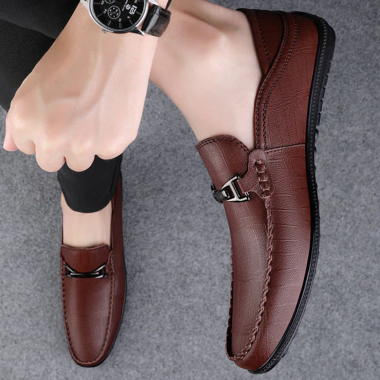 Check Slip-On Loafers for Men – Stylish & Comfortable Design - Image 9