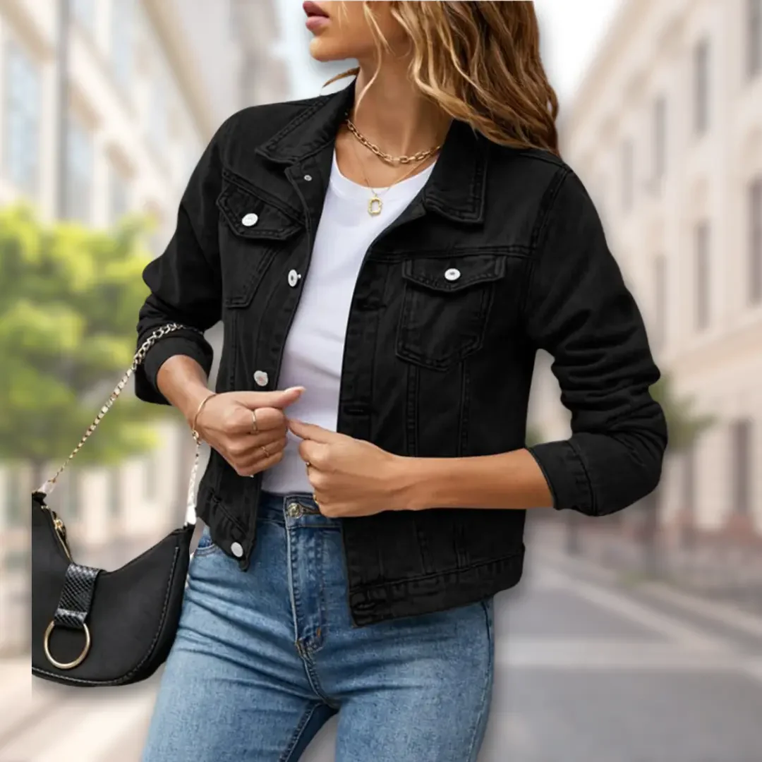 Chic Button-Up Jacket for Women – Effortlessly Stylish & Versatile - Image 3