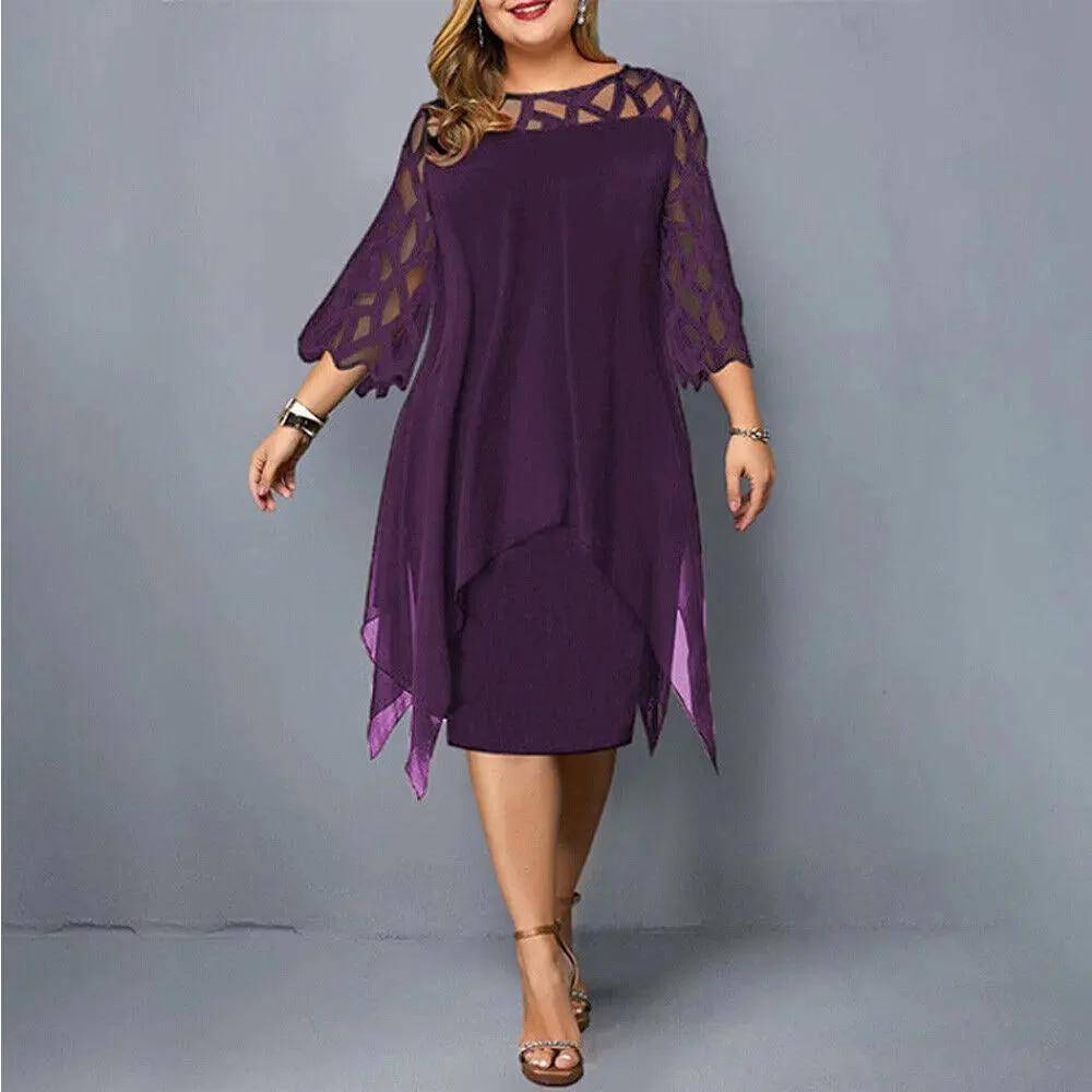Chic Midi Dress for Women – Elegant & Versatile