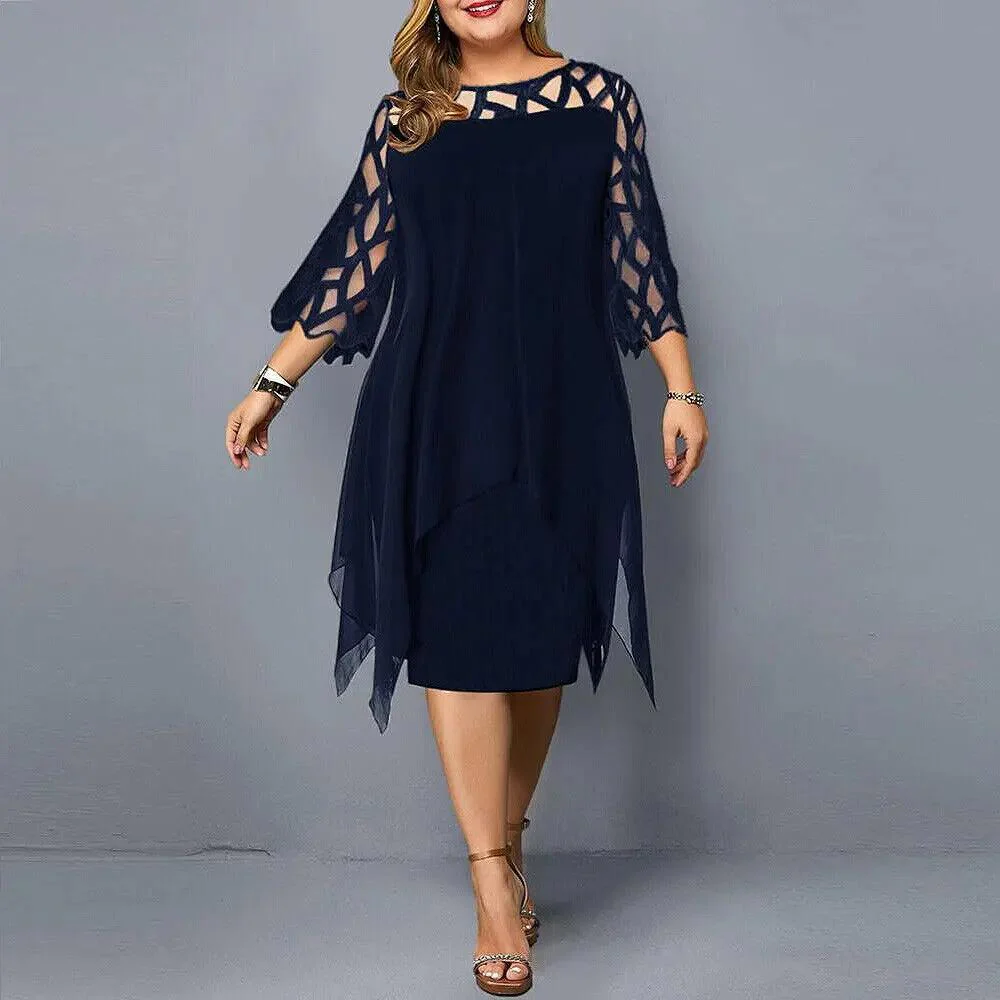 Chic Midi Dress for Women – Elegant & Versatile - Image 2