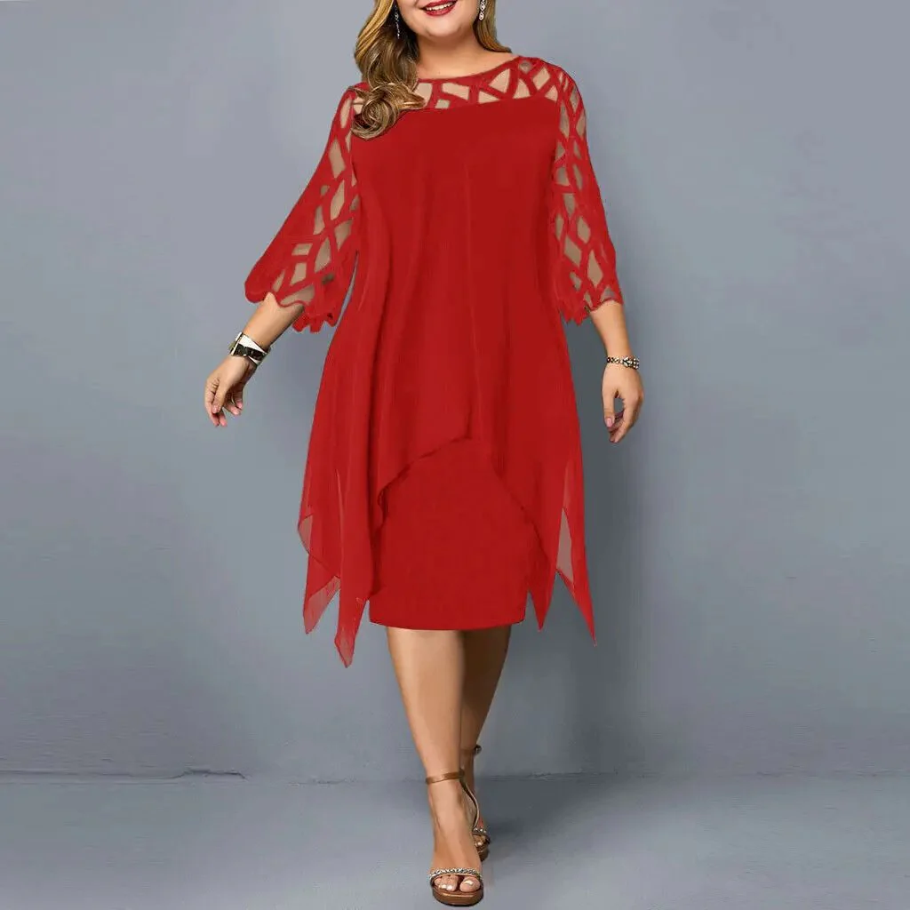 Chic Midi Dress for Women – Elegant & Versatile - Image 6