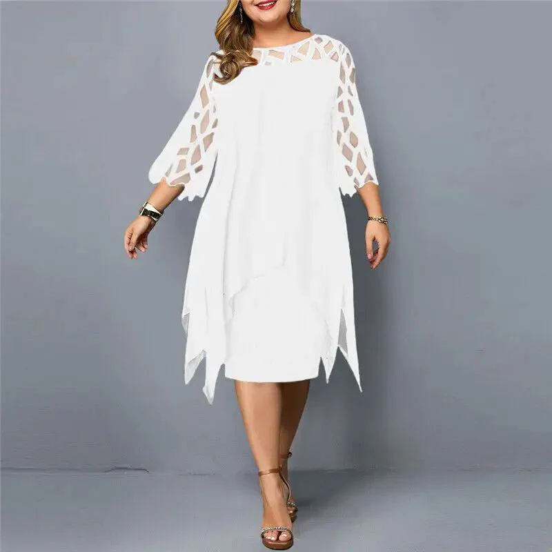 Chic Midi Dress for Women – Elegant & Versatile - Image 7