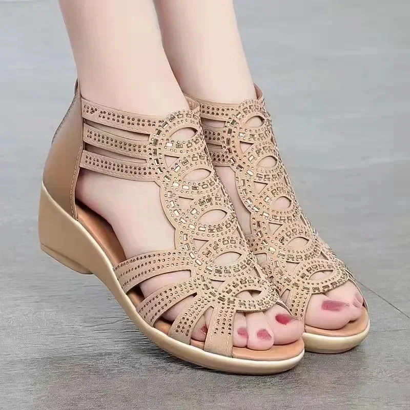 Chic Open Toe Wedge Sandals for Women – Effortless Style & Comfort - Image 6