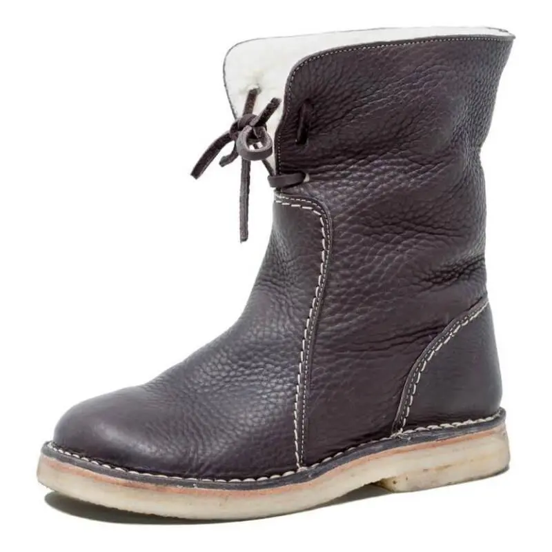 Chic Waterproof Black Boots for Women – Stylish & Cozy for Winter - Image 3