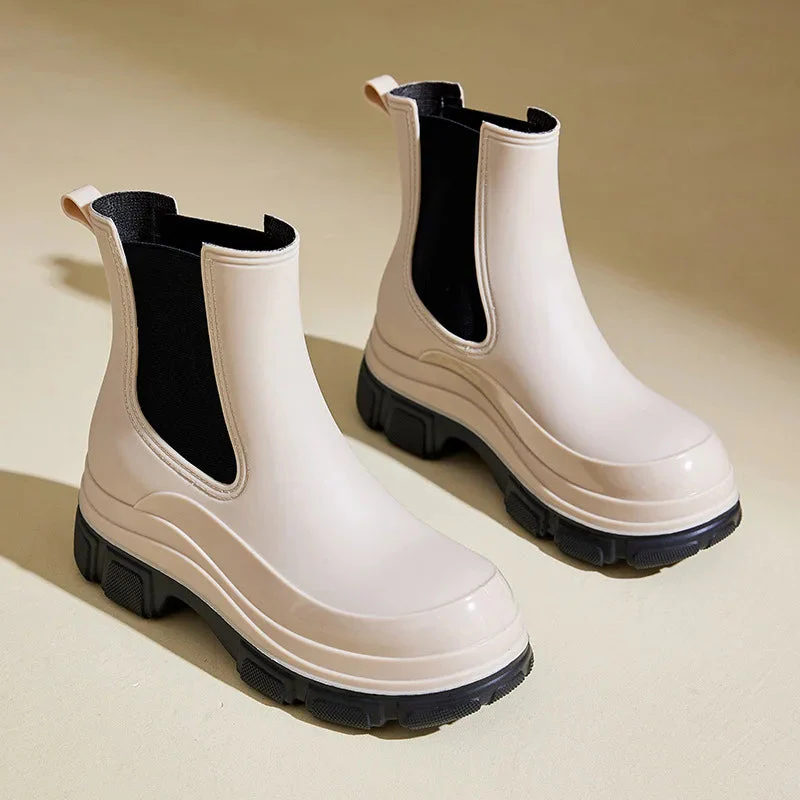 Chunky Ankle Chelsea Boots for Women – Comfort & Support