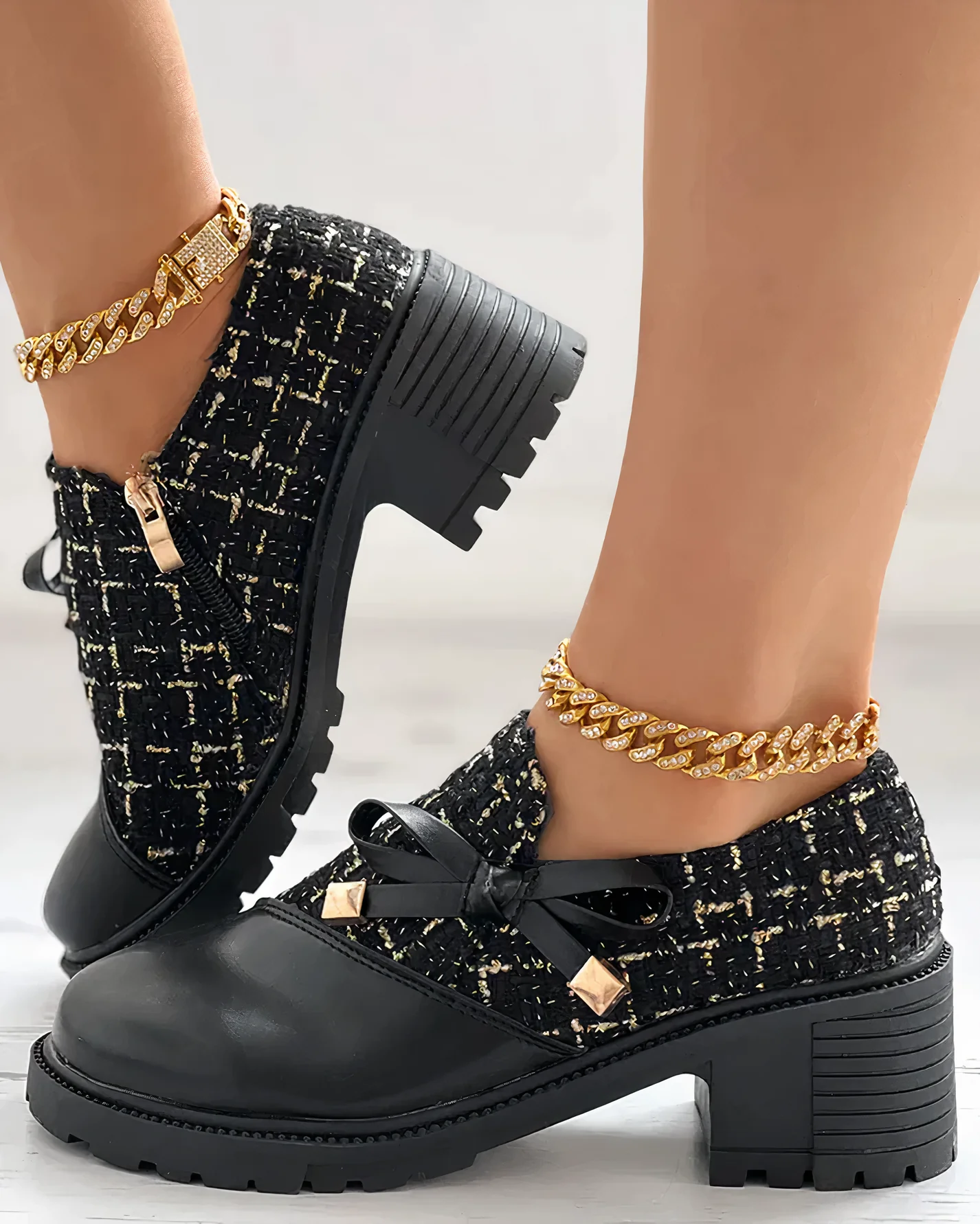 Chunky Heels with Closed Toe for Women – Stylish & Comfortable - Image 5