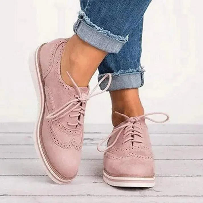 Classic Brogue Trainers for Women – Stylish & Comfortable All-Day Wear