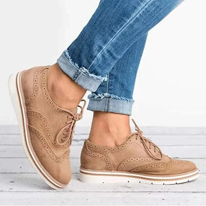Classic Brogue Trainers for Women – Stylish & Comfortable All-Day Wear - Image 2