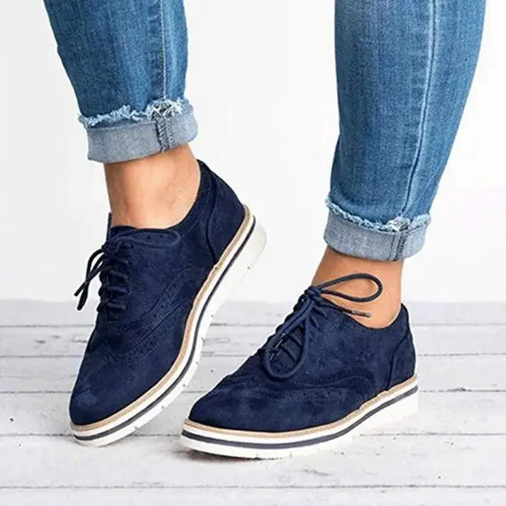 Classic Brogue Trainers for Women – Stylish & Comfortable All-Day Wear - Image 3