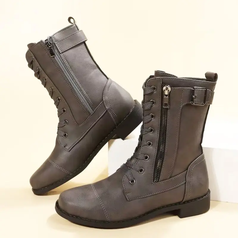 Classic Lace-Up Black Ankle Boots for Women – Timeless Style & All-Day Comfort - Image 2