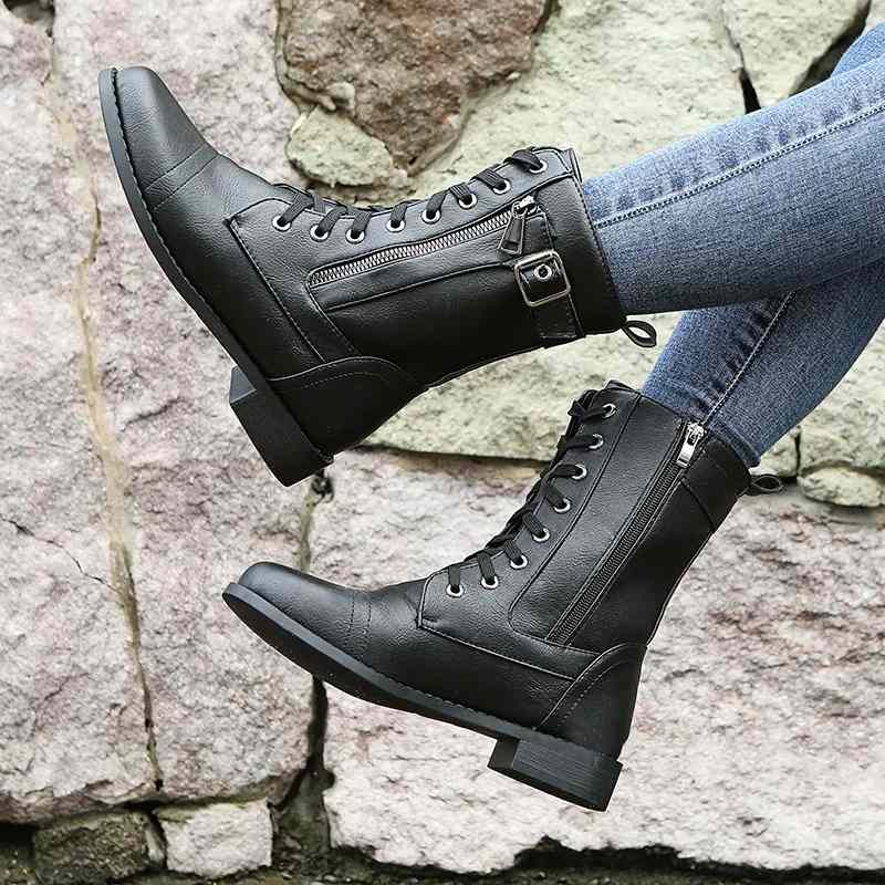 Classic Lace-Up Black Ankle Boots for Women – Timeless Style & All-Day Comfort - Image 8
