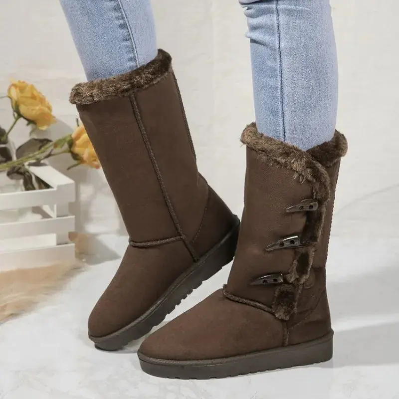Classic Plush Snow Boots for Women – Warm & Cozy Winter Footwear - Image 6