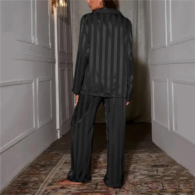 Classic Striped Pajama Set for Women – Comfortable & Stylish Sleepwear - Image 3
