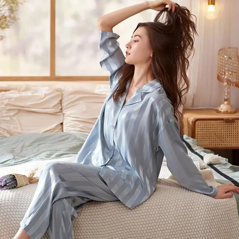 Classic Striped Pajama Set for Women – Comfortable & Stylish Sleepwear - Image 7