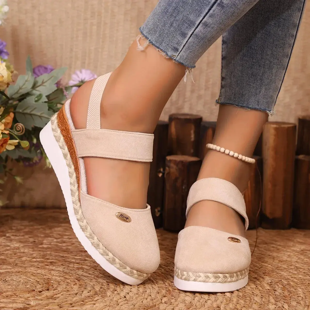 Closed Toe Wedge Sandals for Women – Stylish & Comfortable Wedge Heels