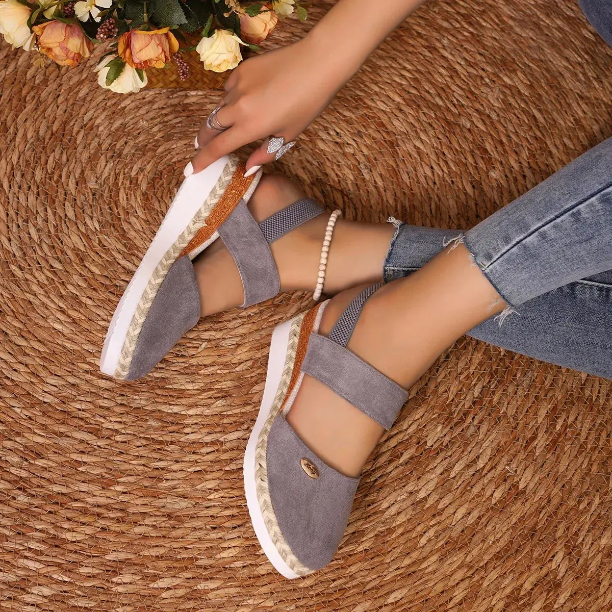 Closed Toe Wedge Sandals for Women – Stylish & Comfortable Wedge Heels - Image 11