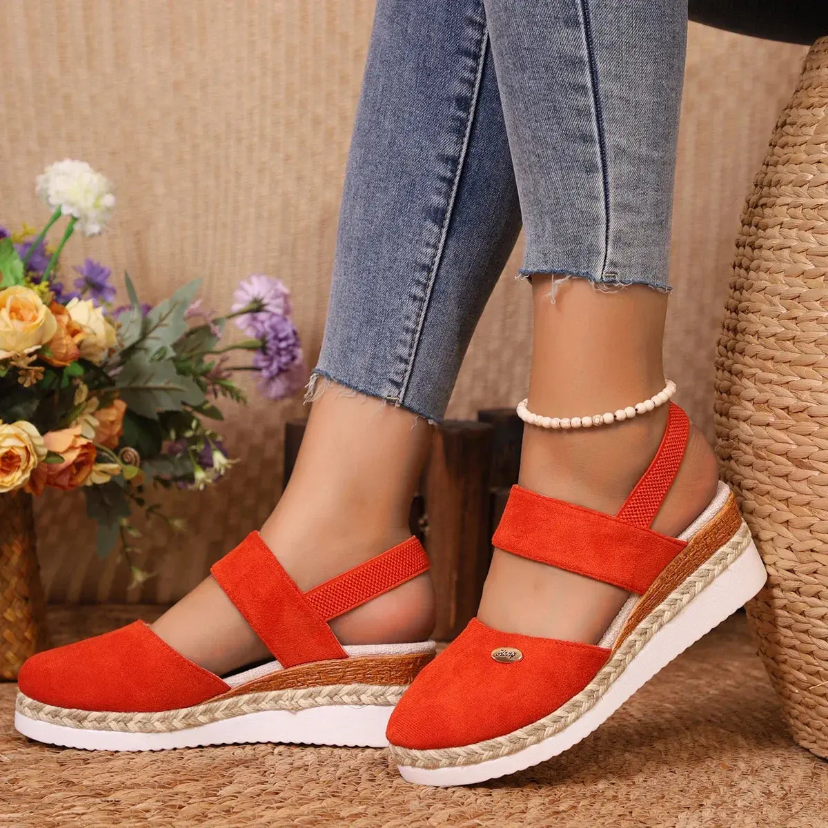 Closed Toe Wedge Sandals for Women – Stylish & Comfortable Wedge Heels - Image 13