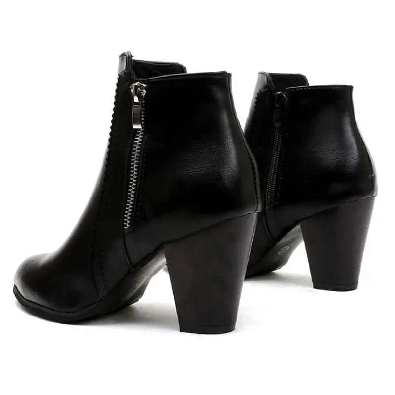 Coarse Heeled Fashion Boots for Women – Stylish & Comfortable - Image 4