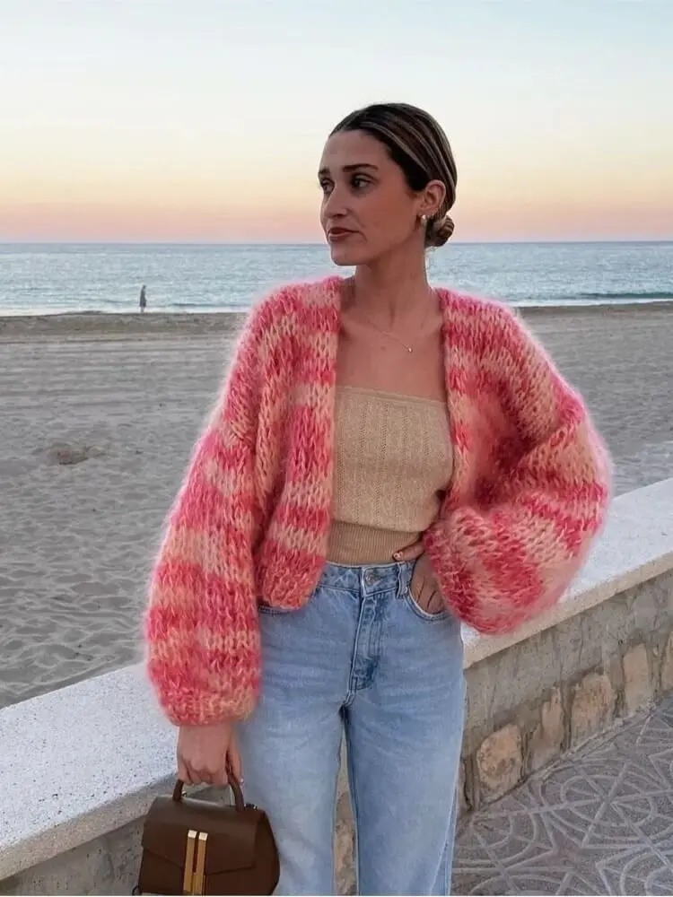 Colorful Cardigan for Women – Warm, Soft, Stylish Design - Image 3