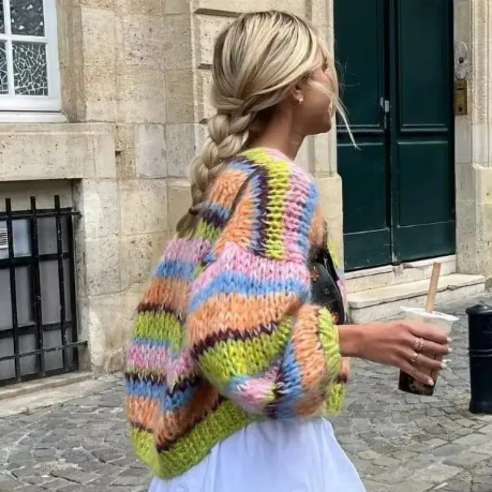 Colorful Cardigan for Women – Warm, Soft, Stylish Design - Image 4