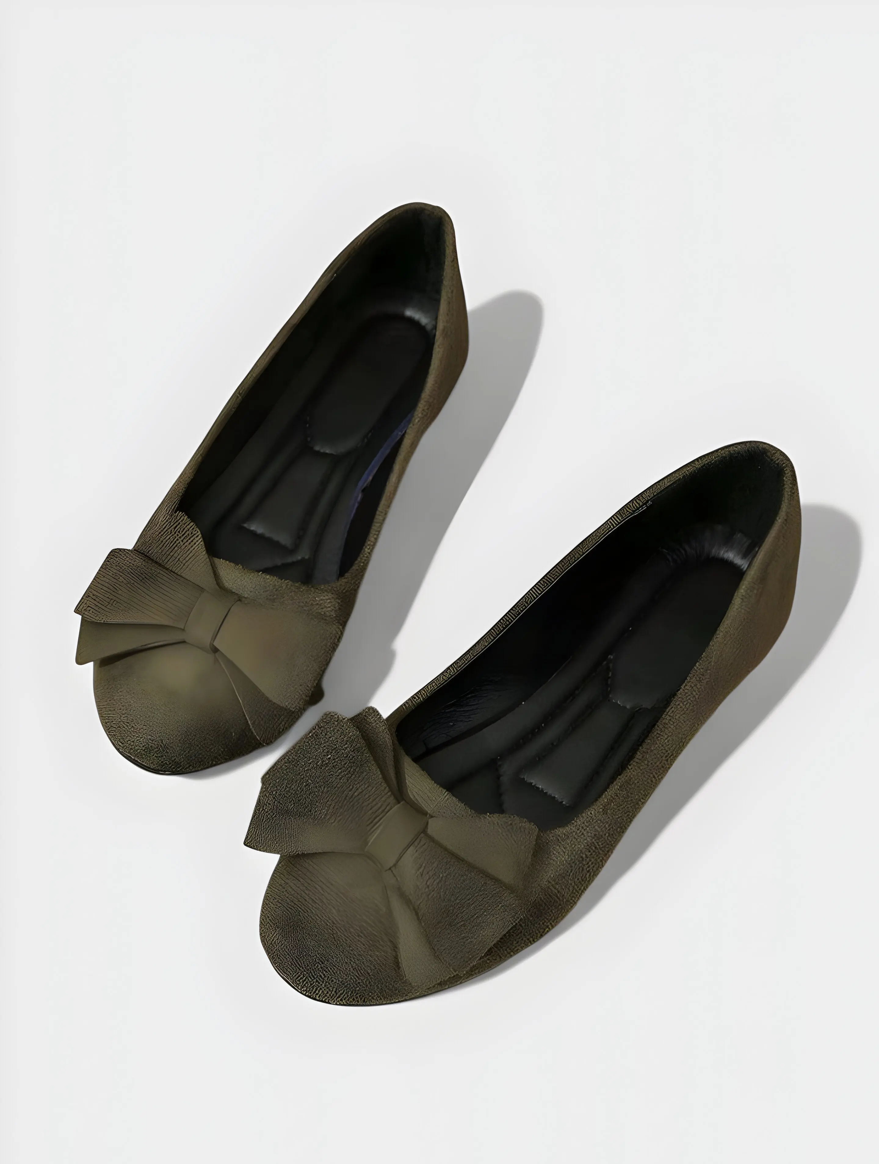Women’s Slip-On Ballet Flats with Bow – Comfortable Casual Round Toe Shoes - Image 3