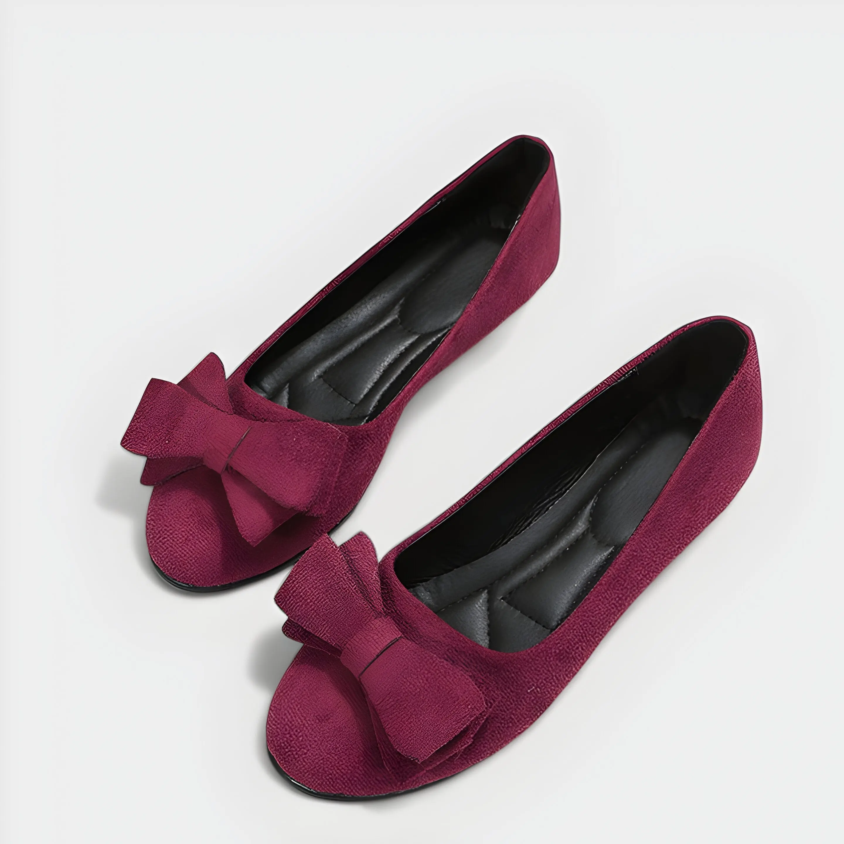 Women’s Slip-On Ballet Flats with Bow – Comfortable Casual Round Toe Shoes - Image 4