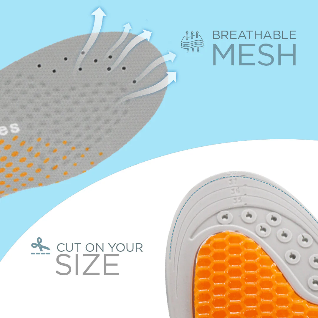 Contoured Full-Length Orthopedic Insoles – Arch Support & Cushioning - Image 5