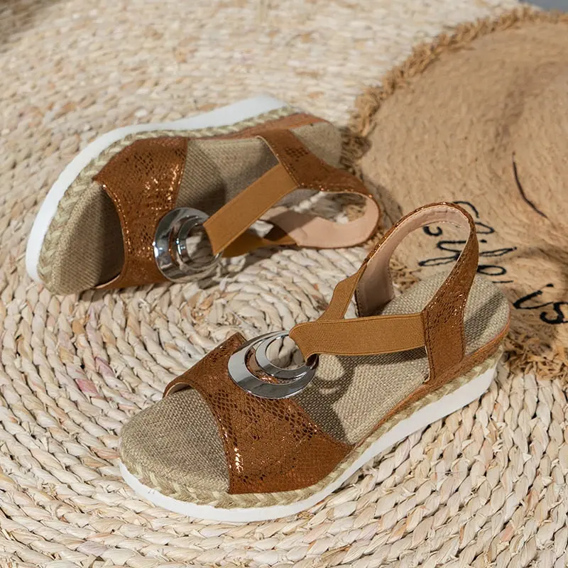 Crisscross Wedge Sandals for Women – Stylish & Comfortable - Image 5