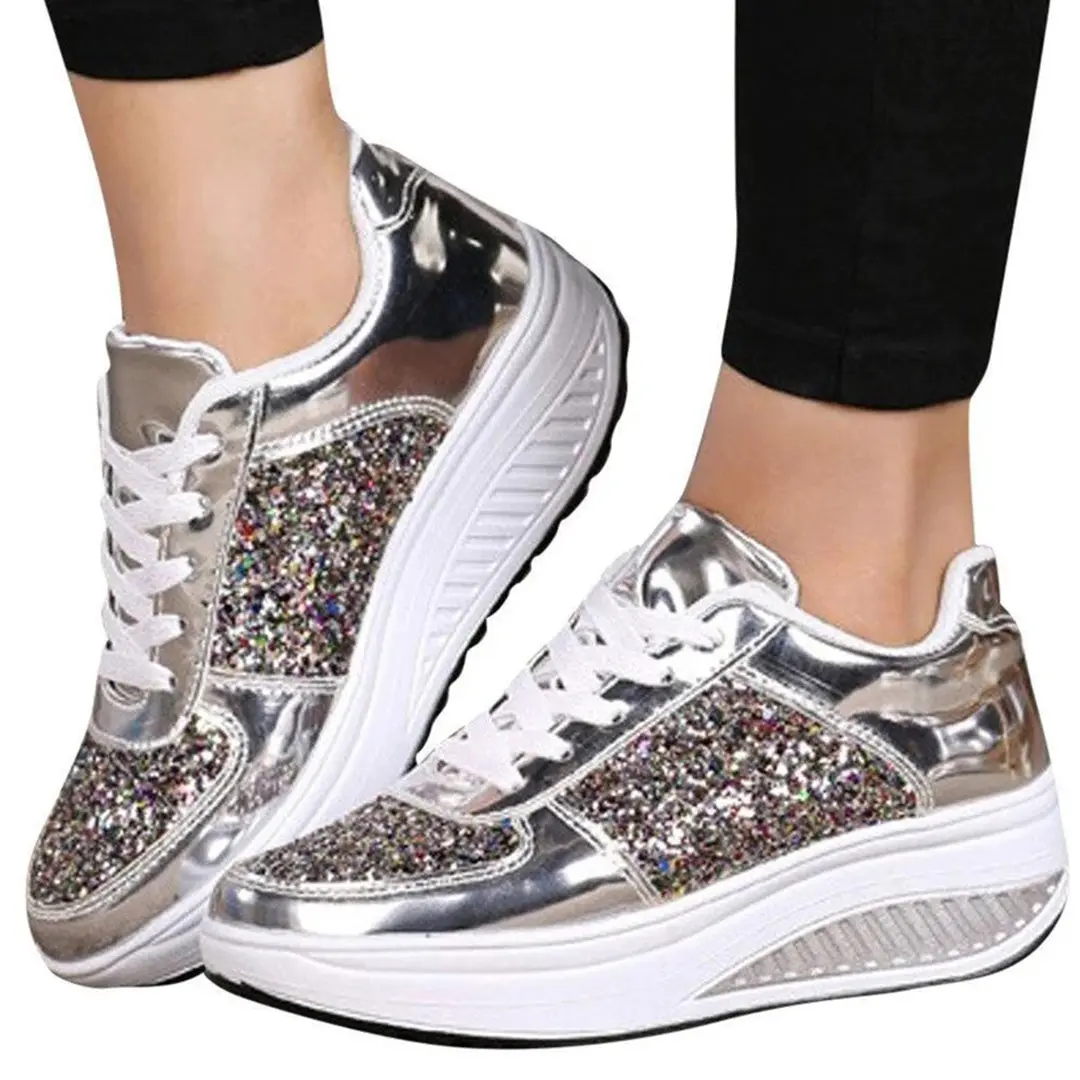 Cushioned Platform Sneakers for Women – Stylish Design & Comfortable Fit - Image 5