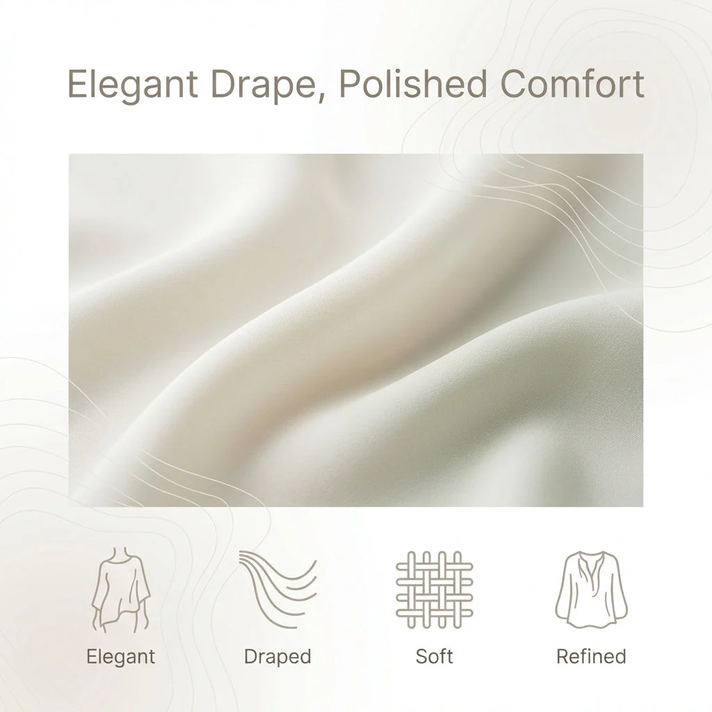 Draped Collared Regular Fit Blouse for Women – Elegant Business Casual Style - Image 11