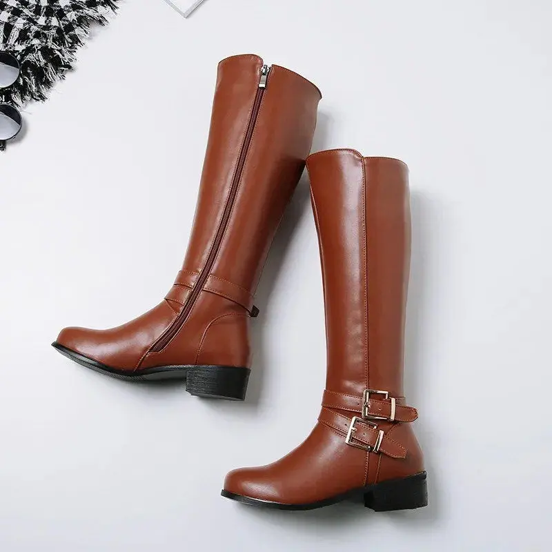 Elegant Knee High Boots for Women – Stylish & Comfortable in Black or Brown - Image 5